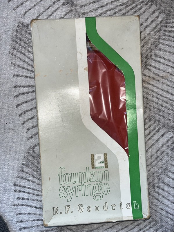 BF Goodrich Vintage Fountain Syringe, Original Box No. 25 Sunburst -for Display