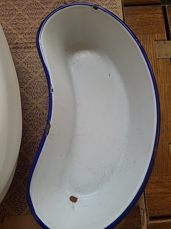 Vintage Jones No 500 Bedpan 2 Piece Set W/ Original Box gallery