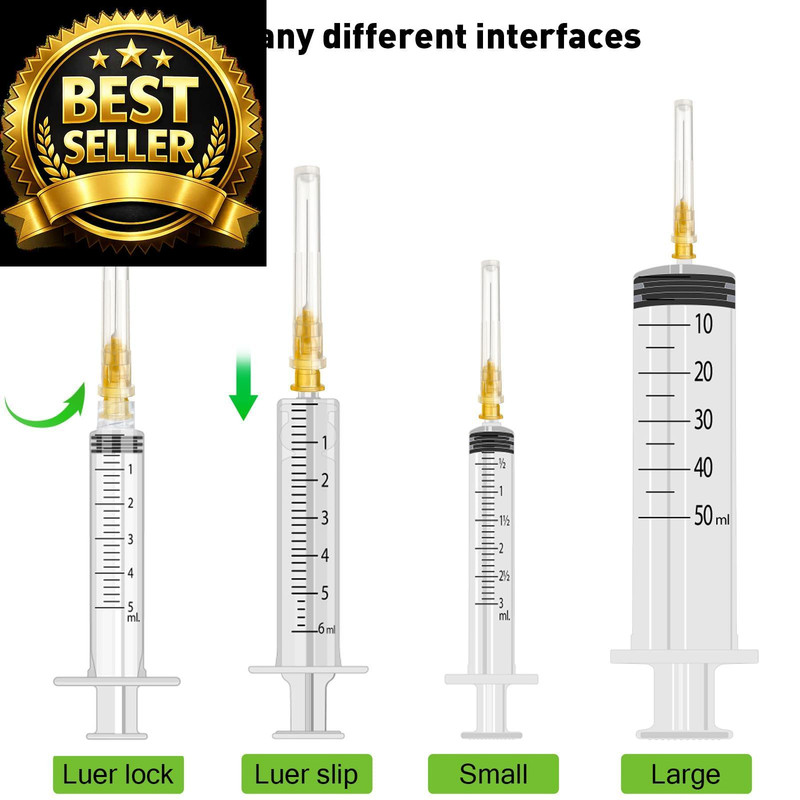 100Pack 25Ga 1 inch Needles(25mm) Luer Lock Lab Dispensing 25G 1 gallery