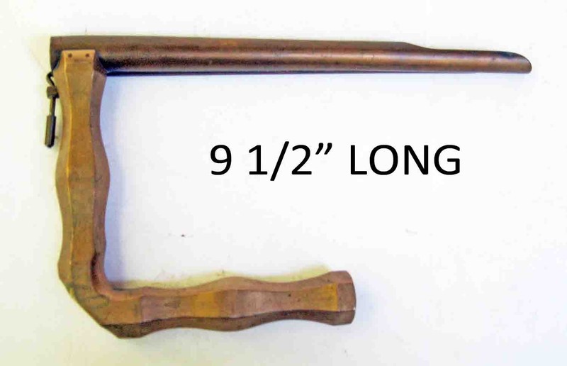 "PILLING-PHILA USA" marked 9 1/2" Long Brass LARYNGOSCOPE w/ Light Carrier/Bulb gallery