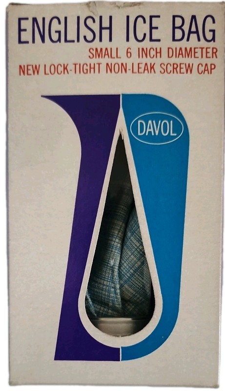 VINTAGE 6″ DAVOL ENGLISH ICE BAG (SMALL)) #436 FAST SHIPPING
