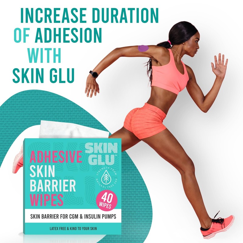 Skin Glee Adhesive for Skin (40 Pack) – Hypoallergenic Alcohol for CGM Device... gallery