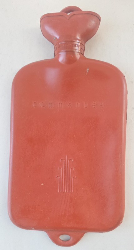 Vintage 1950's BF Goodrich Hot Water Bottle Model #1060 with Box for Baby 9x4.5" gallery