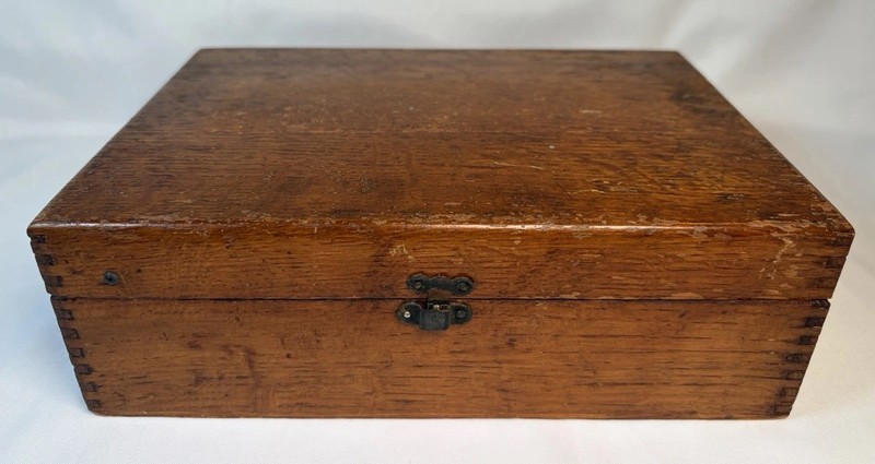 ATQ THE LARKIN Combination Water Bottle & Fountain Syringe Dovetail Wood Box