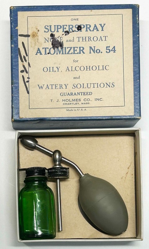 Vintage Superspray Nose and Throat Atomizer No. 54 In Original Box