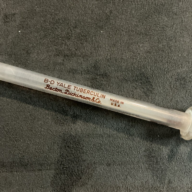 Vintage BD YALE 1cc 1YT Glass Tuberculin Syringe Becton Dickinson & Co gallery