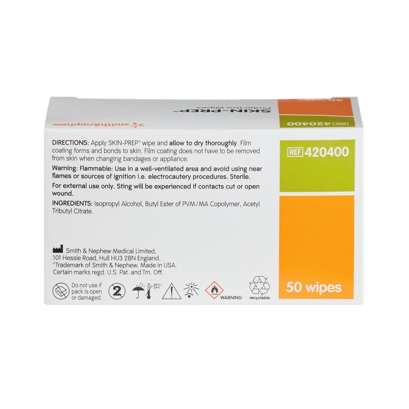 Smith & Nephew Skin-Prep® Protective Barrier Wipes 50 Count (Pack of 1) gallery