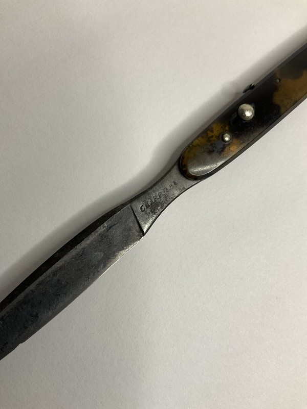 RARE VINTAGE MEDICAL FOLDING SCALPEL BLADE CHARRIERE (PARIS) BEAUTIFUL HANDLE gallery