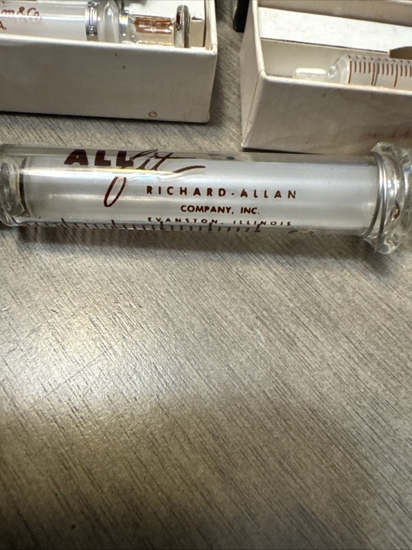 Vintage Glass Syringe Original Package / Becton Dickinson And Co/ 1960's. All 3 gallery