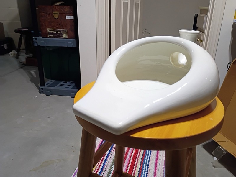 Ceramic Bedpan and Chamber Pot Collectible Medical Devices Antique Vintage gallery