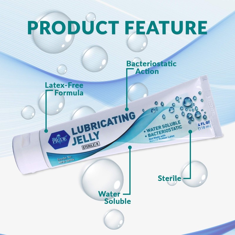 Sterile Surgical Lubricant Jelly, 4 Fl Oz Tube, Water-Soluble, Latex-Free, Box o gallery