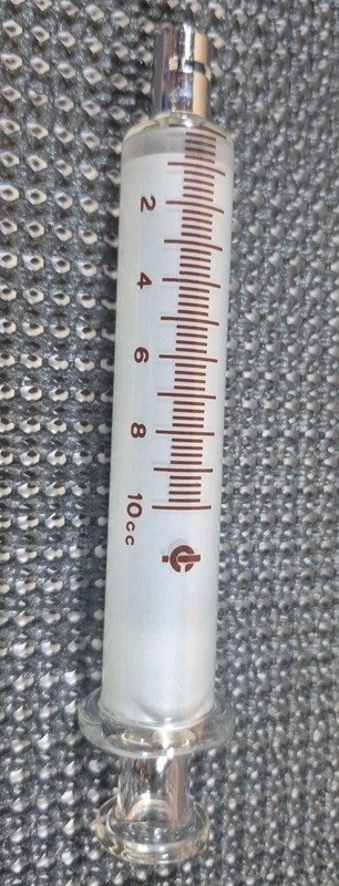 Vintage Clayton Interchangeable 10cc Glass Syringe gallery