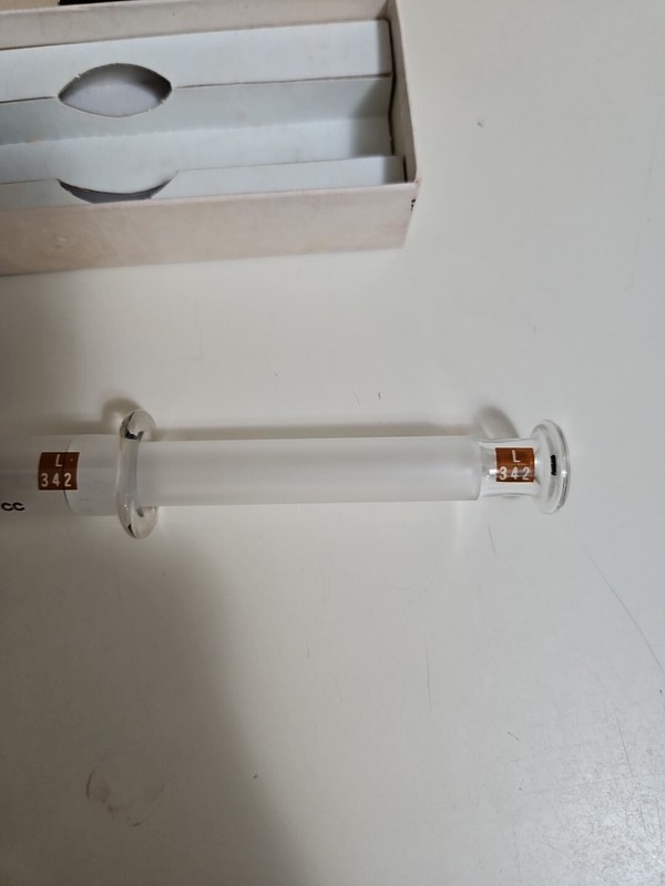 Vintage Becton Dickinson BD Yale Box, Glass Hypodermic Syringe 5cc 5y 2301 READ gallery