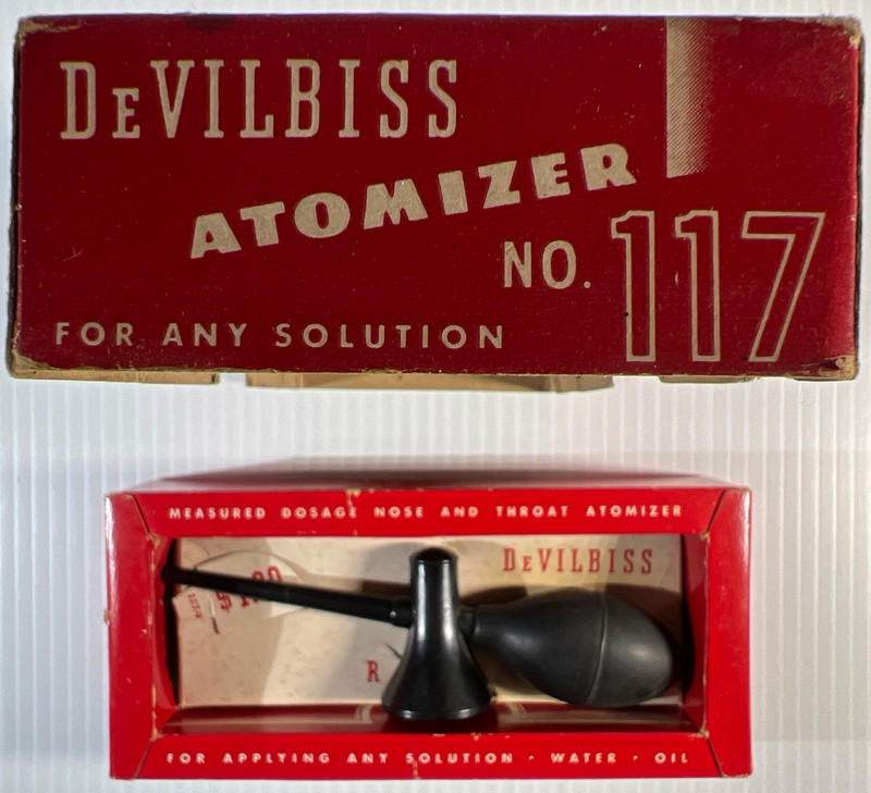 Antique DeVilbiss No 117 Nose And Throat Atomizer for any solution