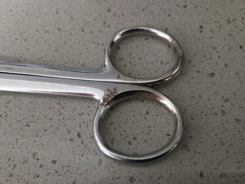 V. MUELLER SURGICAL 8" LISTER BANDAGE SCISSORS SU2008 XMJT GERMAN STAINLESS VTG gallery