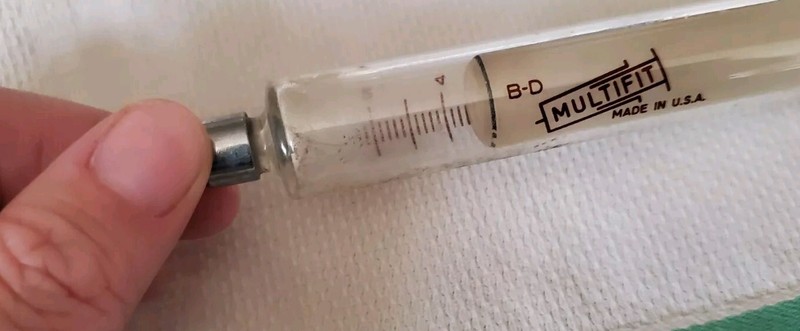 Vintage Becton Dickinson BD Multifit Large Glass Syringe w/ Luer Lok Tip 10cc gallery