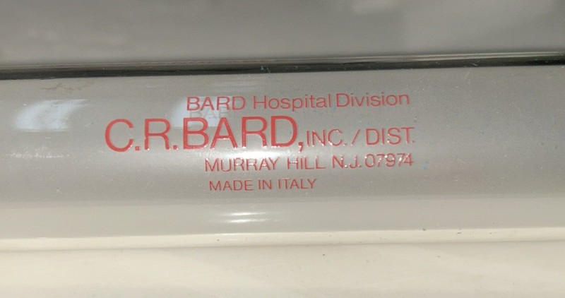 VINTAGE 50cc C. R. BARD REUSEABLE GLASS SYRINGE METAL LUER LOCKTIP MADE IN ITALY gallery