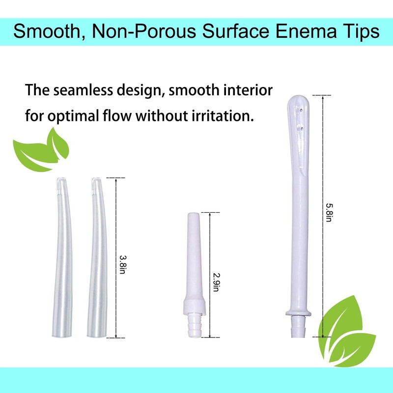 Enema Kit Replacement Part Silicone Hose Colon 8 Piece Set, Clear gallery
