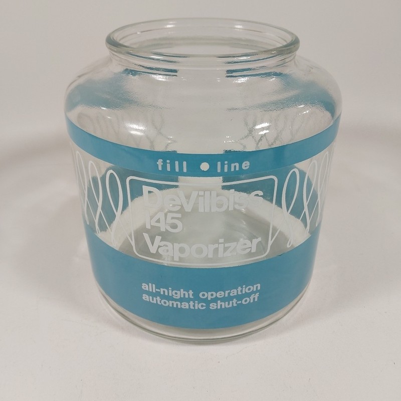 Vintage DeVilbiss No. 145 Vaporizer Humidifier Aqua Blue Glass Piece ONLY
