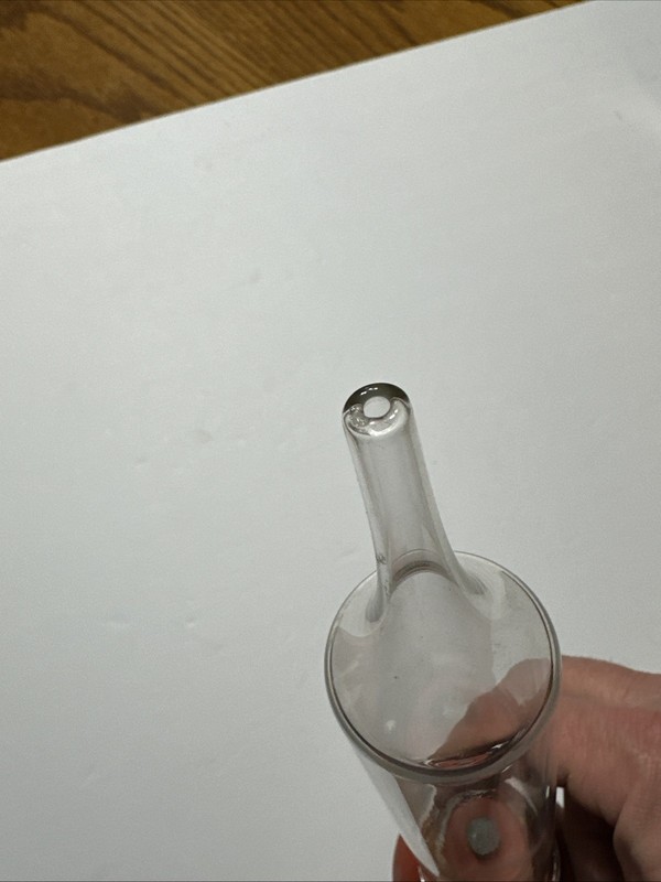 Vintage 1960's MERCER Glass Works 4 oz Glass Bulb Syringe NOS gallery