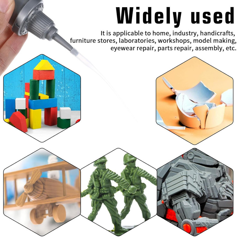 300 Pcs Plastic Glue Tips, Micro Glue Tip Applicators, Needle Glues Applicato... gallery