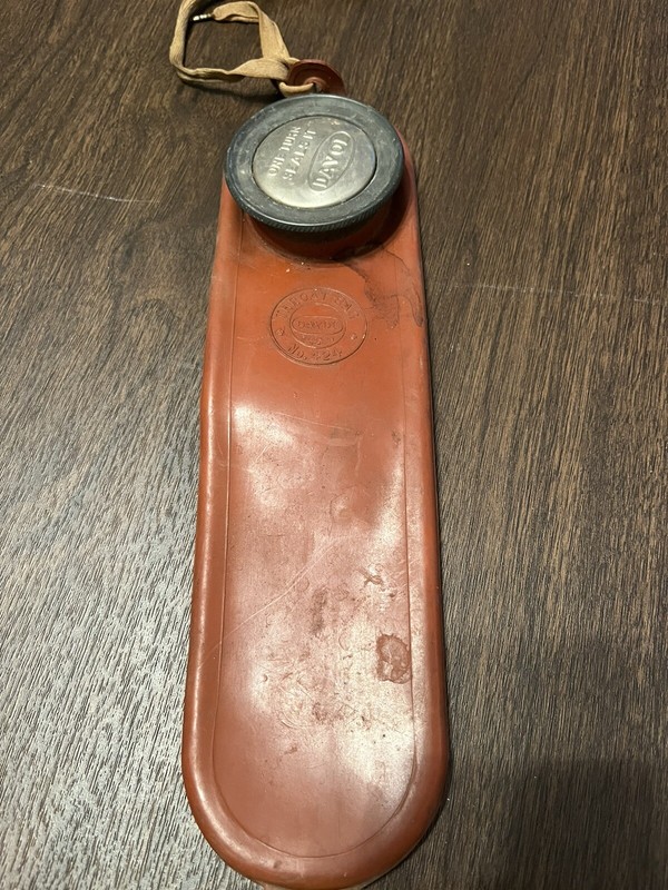 Vintage DAVOL "THROAT BAG" #424 Small Water Bottle USA Red Rubber Ice Bag