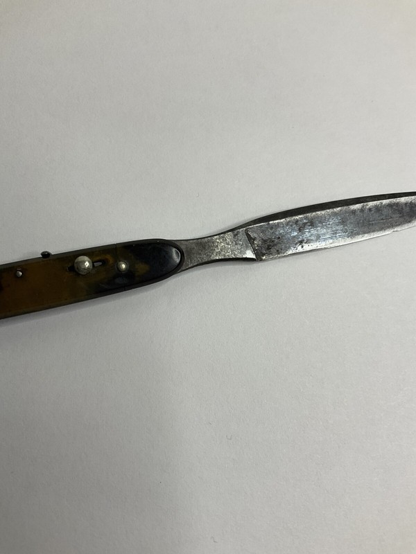 RARE VINTAGE MEDICAL FOLDING SCALPEL BLADE CHARRIERE (PARIS) BEAUTIFUL HANDLE gallery