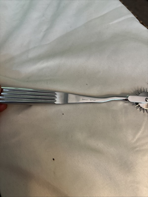 Vtg Sklar Chrome Neuro Pinwheel 1 Head Diagnostic Instrument w Leather Case gallery