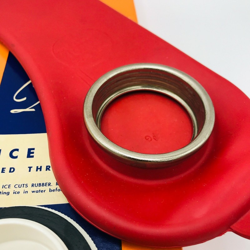 Vintage New Davol Quality Ice Bag Curved Throat Style Show Prop Original Box 372 gallery