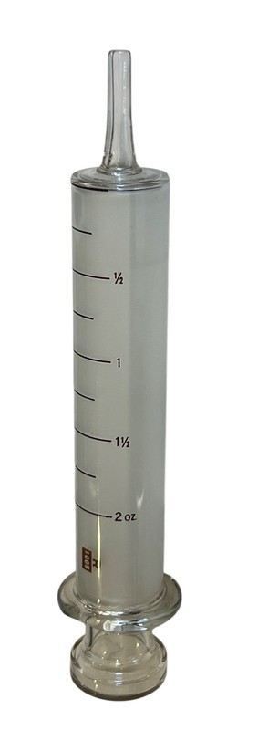 Vintage Glass Syringe 2oz 60cc W/ Box Medical Apothecary VIM Macgregor USA 8.75” gallery