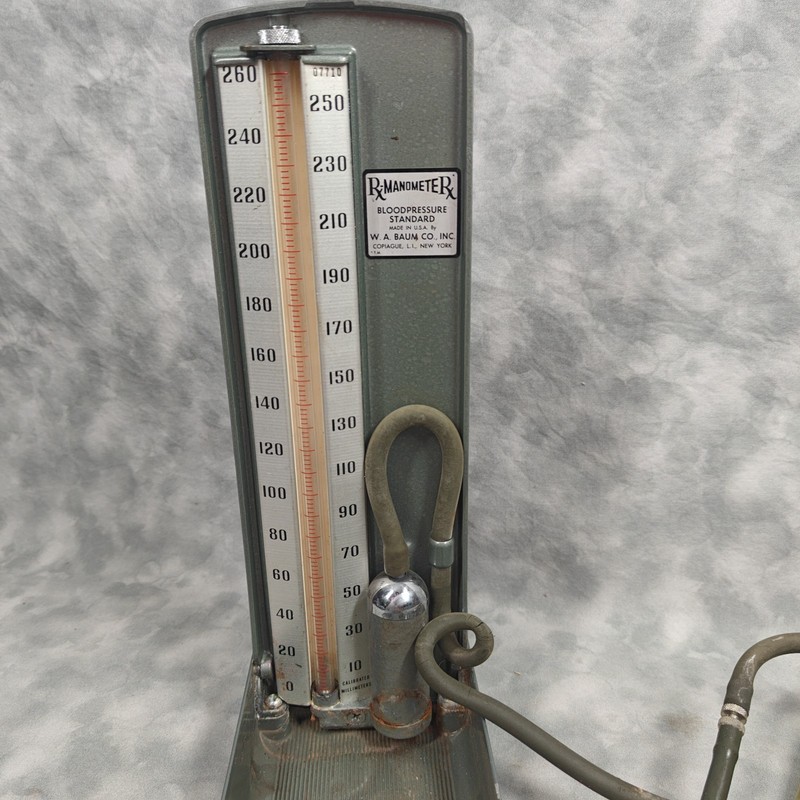 Vintage W.A. Baum Manometer Sphygmomanometer w/ Cuff + BD Head gallery