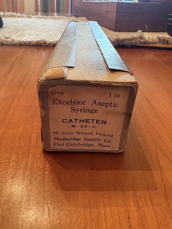 Antique Excelsior Aseptic Syringe Catheter, 30cc ( 1 oz) Medbridge Supply Co. gallery