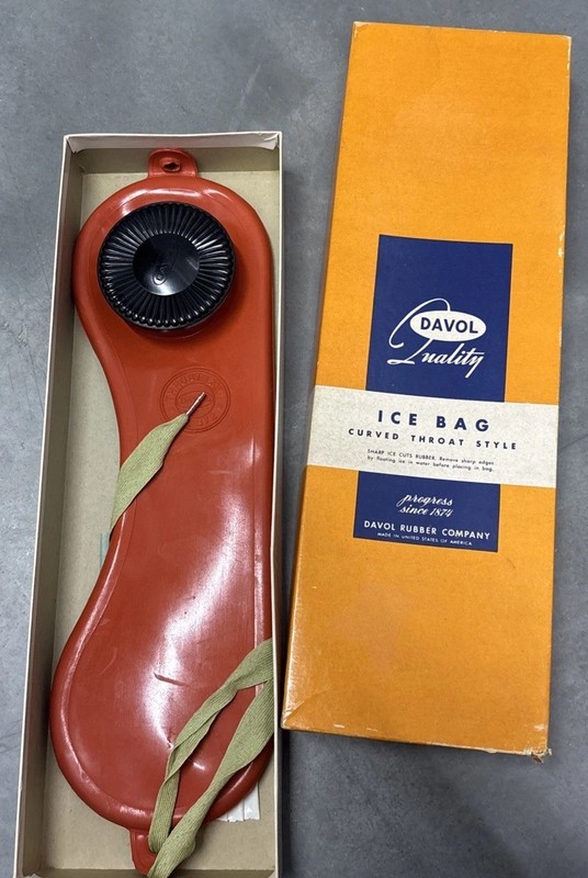 Davol Vintage 12 In 372 N Ice Bag Davol Rubber Co USA with Box