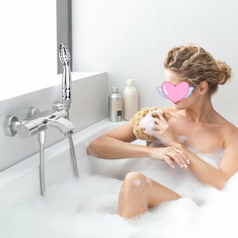Shower Douche Enema Cleaner System, Silver gallery