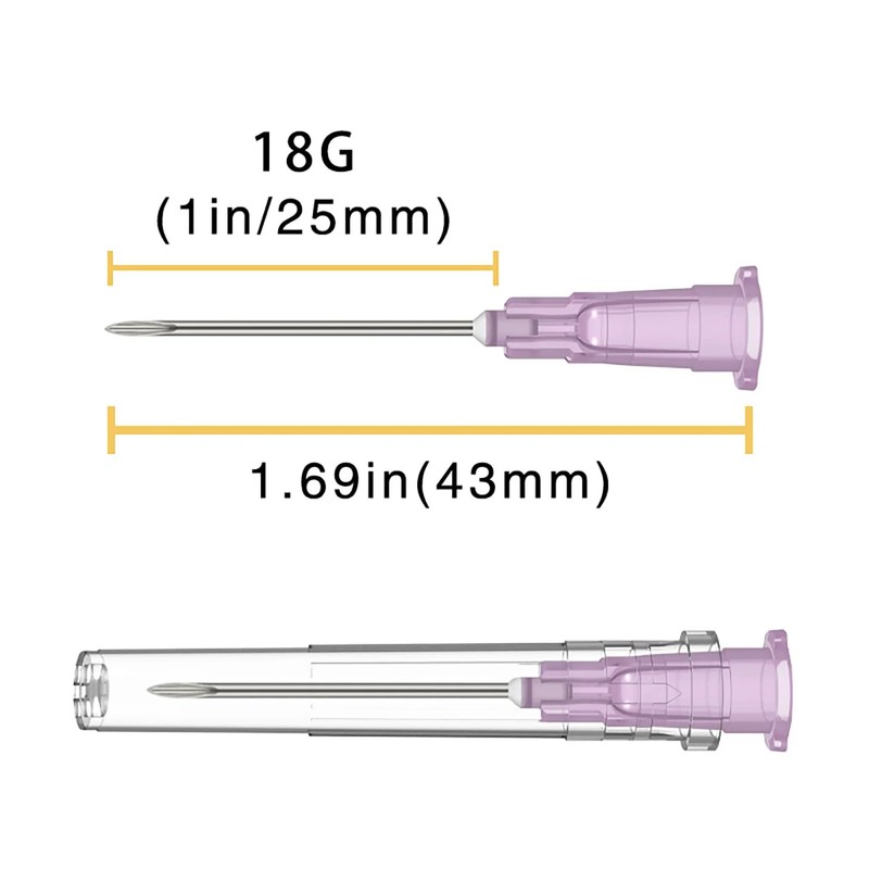 18 Gauge 1 Inch Needle (100Pack),Luer Lock Industrial Accessories Needles,Ind... gallery