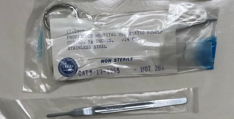 16 Vintage ENT Doctor Medical Utensils all but one unopened! Sklar, Luxar + more gallery
