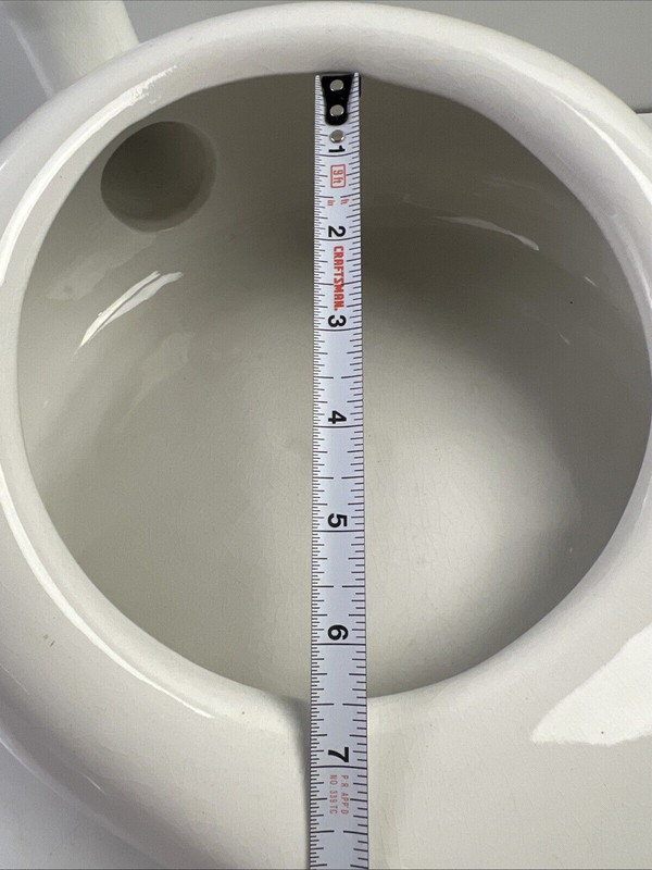 Antique Hall White Porcelain Bedpan Chamber Pot with Urinal gallery