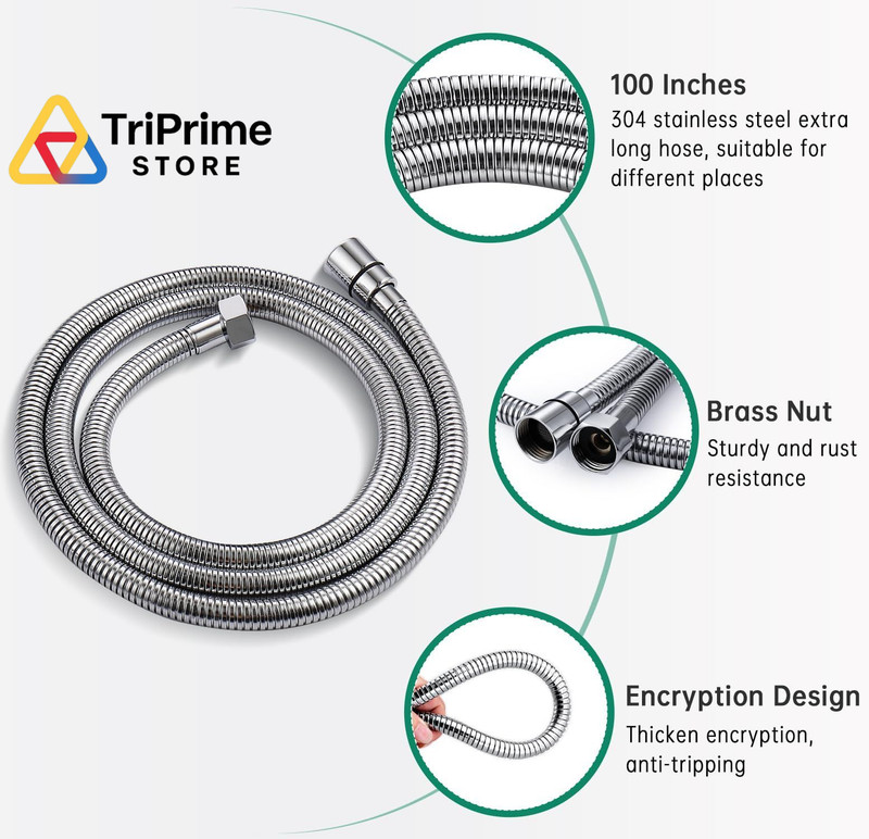Shower Enema System with 100 Inches Hose, 100 Inch Polished Chrome gallery