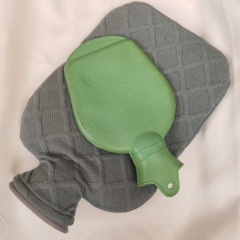 Set of 2 Vintage Rubber Hot or Cold Water Bottle Heating Pad with Stoppers gallery