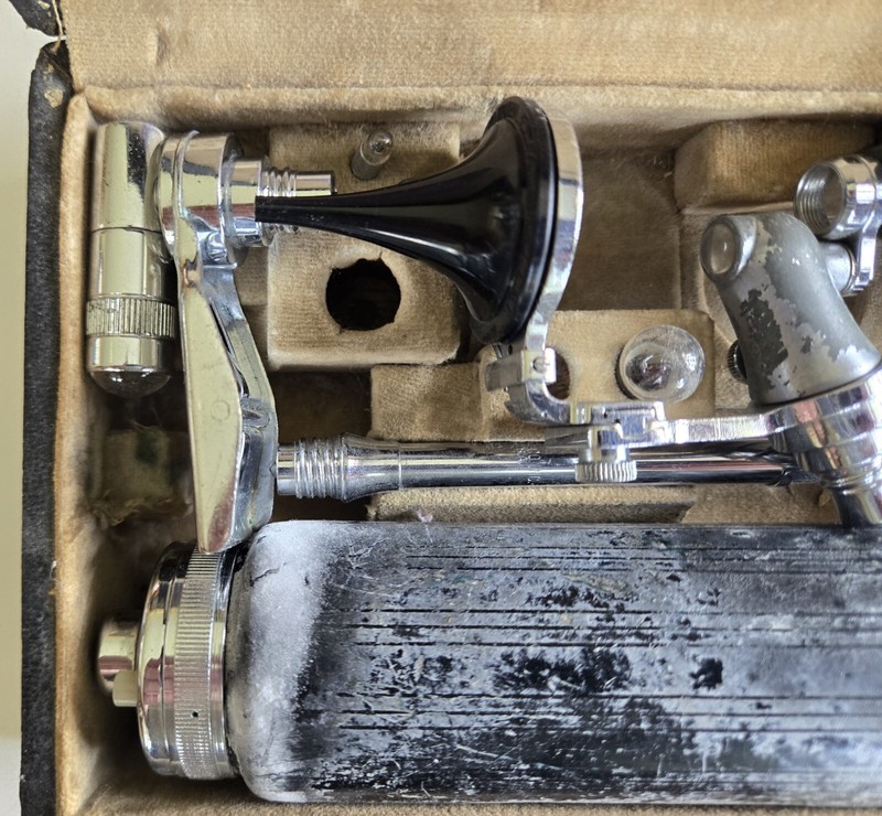 Vintage Rare National Otoscope (ENT Ear, Nose & Throat) and Ophthalmoscope Kit gallery