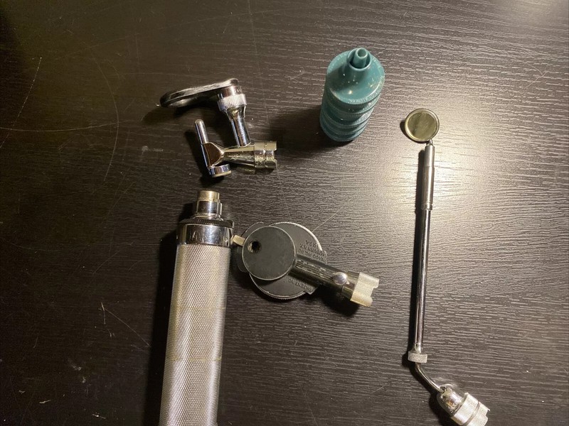 Vintage National medical doctors ear & nose testing tool gallery