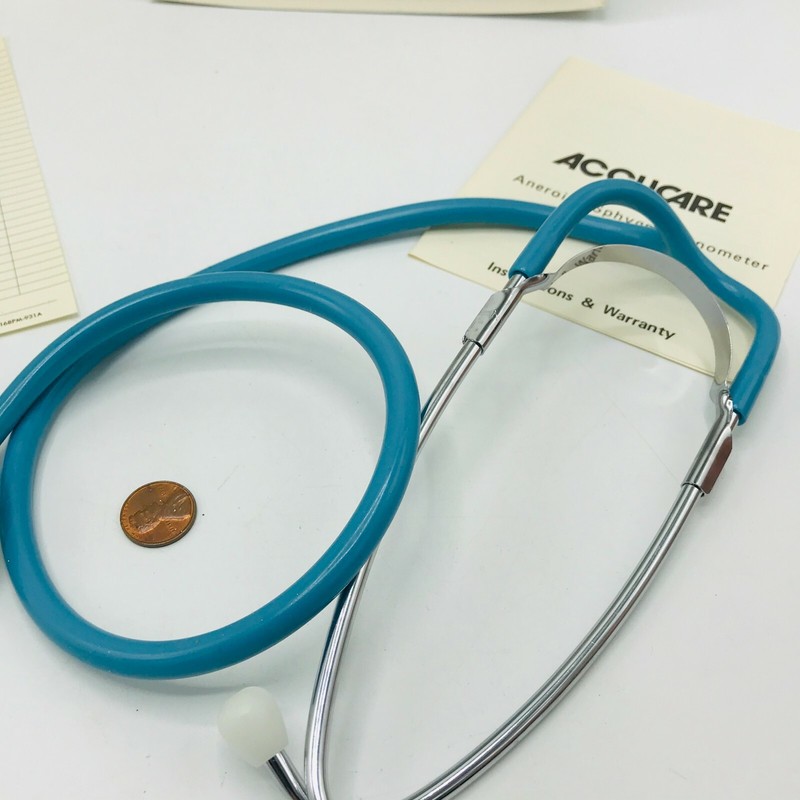 Vintage New Stethescope Accucare 9518 Aneroid Sphygmomanometer Japan Box gallery