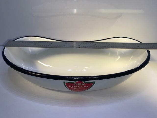 NOS 1960's GSW Canada Hospital Enameled Ware 9.5" Enamel Kidney Dish Tray gallery