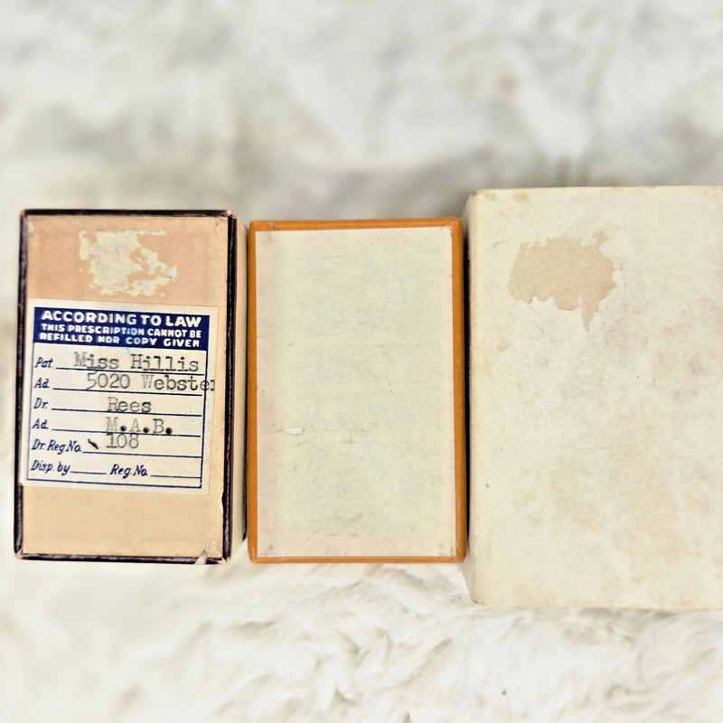 VINTAGE - Rx boxes - circa 1954 - Lot of 3 - Narcotic Collectible - Rexall Drug gallery