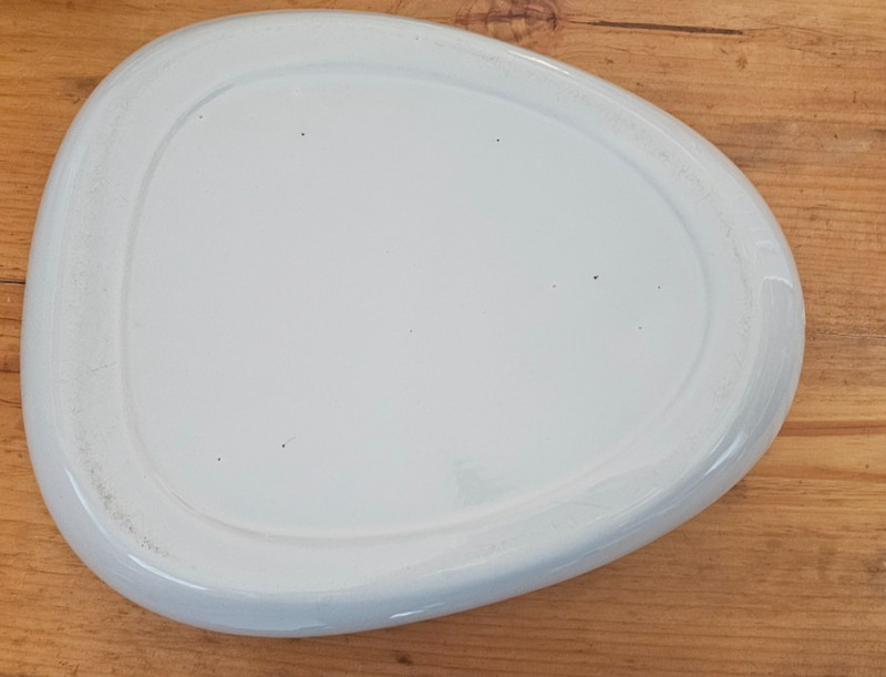 Vintage Bed Pan Urinal White Enamel Porcelain 14” gallery