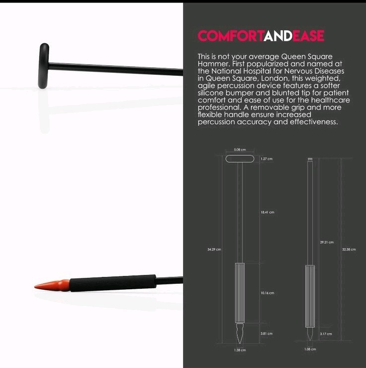 BNIB MDF Instruments, Queen Square Neurological Reflex Hammer with Pointed tip gallery