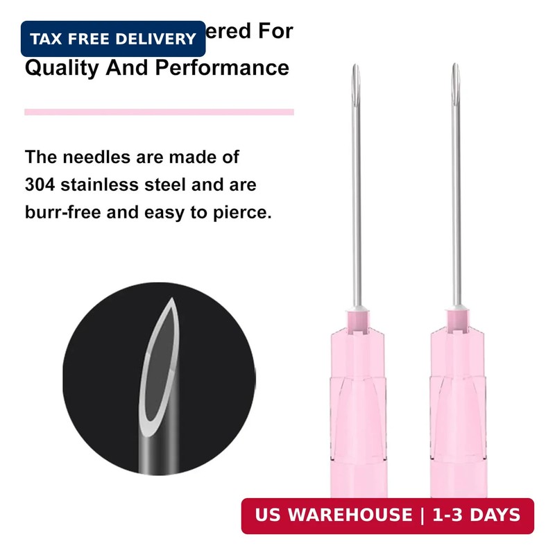 18 Gauge 1.5 Inch Needle, Individually Wrapped, 100 PCS Luer Lock Needles Indust gallery
