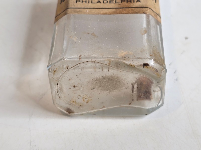 Vintage Camphorated Oil Camphor Liniment by John H Wood Apothecary Bottle Empty gallery