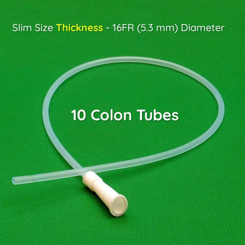 Healthandyoga™ Long PVC 12 FR Colon Tips Saver Pack (Set of 10) - Enema Replacem gallery