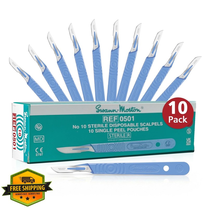 SWANN-MORTON #10 Scalpel Blades 10 Pack